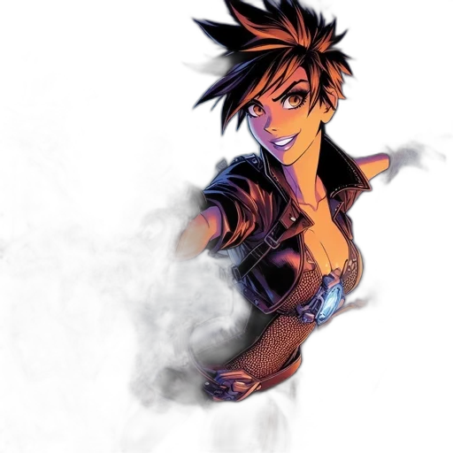 jacket, concept art, comic book art, anime transparent PNG cut-out
