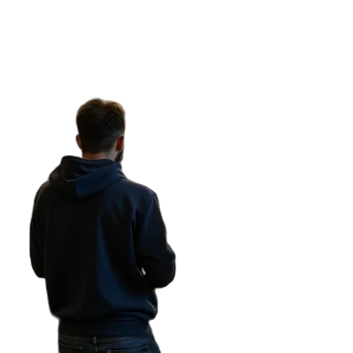 jacket, staff, face, robot transparent PNG cut-out