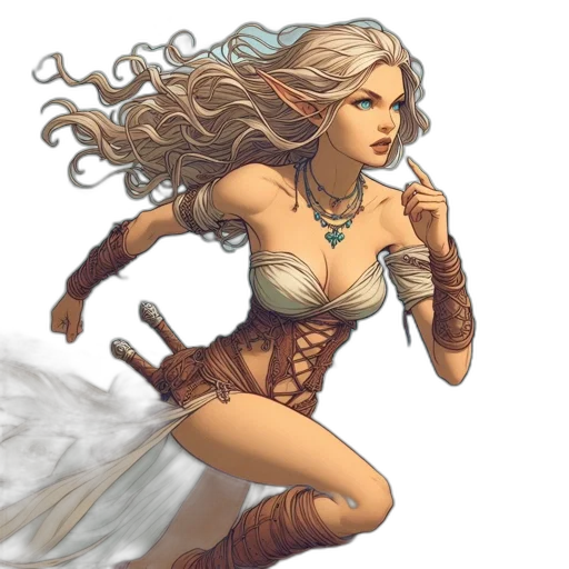 fantasy art, comic book art, concept art, pixel art transparent PNG cut-out