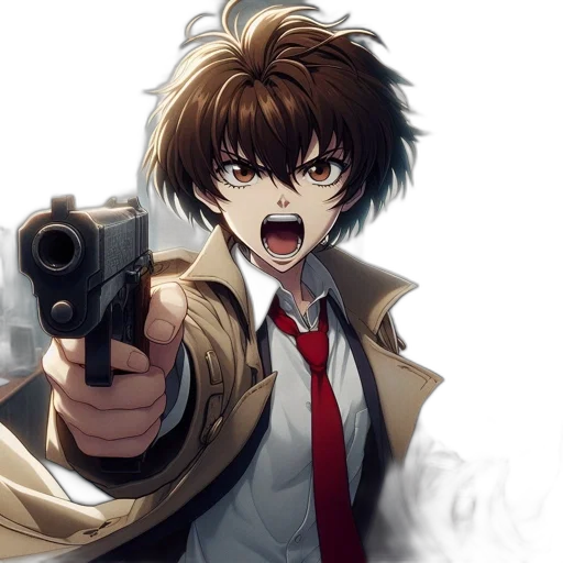 weapon, jacket, staff, animal transparent PNG cut-out