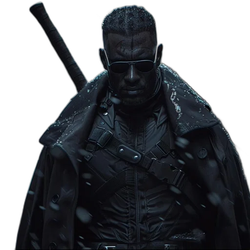 jacket, sword, staff, concept art transparent PNG cut-out