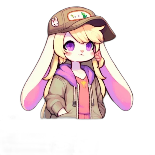 hat, jacket, staff, creature transparent PNG cut-out