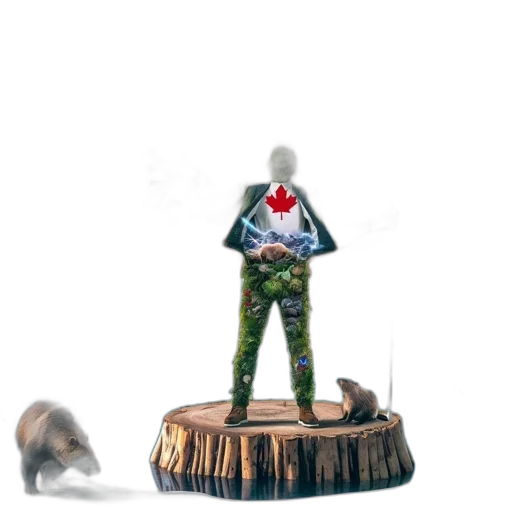 weapon, robot, staff, hat transparent PNG cut-out