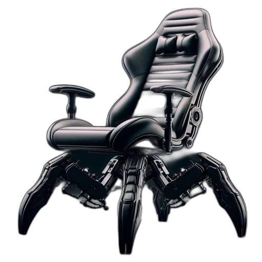 furniture, robot, 3d render, concept art transparent PNG cut-out