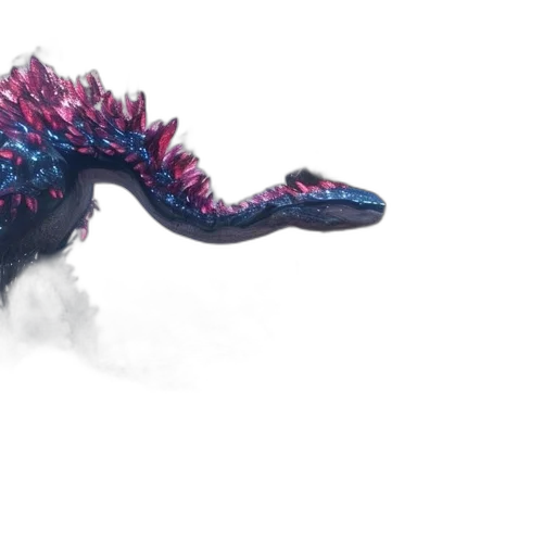 dragon, creature, animal, staff transparent PNG cut-out