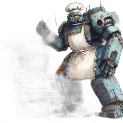 robot, weapon, concept art, fantasy art transparent PNG cut-out
