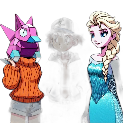 dress, jacket, robot, crown transparent PNG cut-out