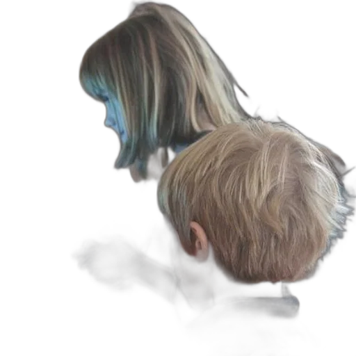 hair, face, mask, creature transparent PNG cut-out