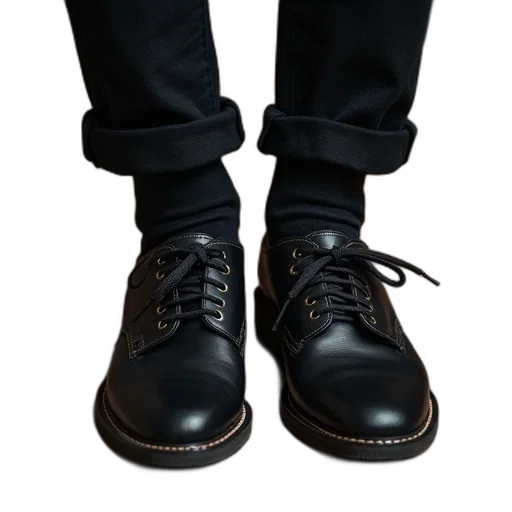 shoes, staff, jacket, 3d render transparent PNG cut-out