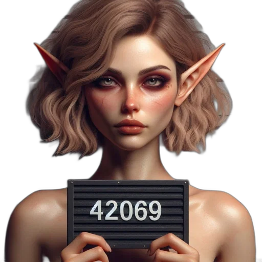 face, staff, weapon, fantasy art transparent PNG cut-out