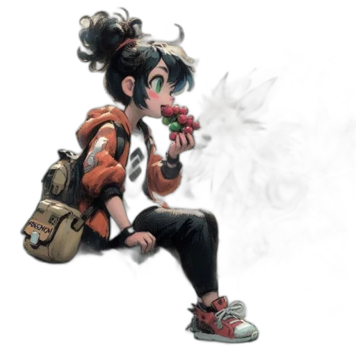 staff, flower, weapon, mask transparent PNG cut-out