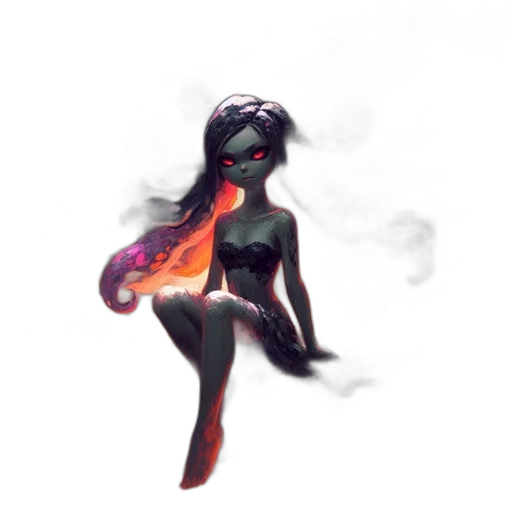 staff, mask, creature, dress transparent PNG cut-out