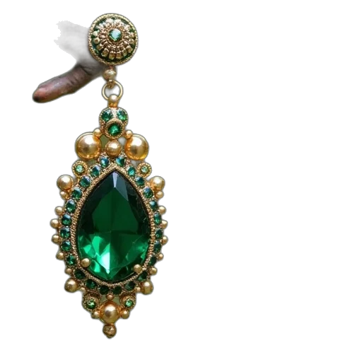 jewelry, crown, green, baroque transparent PNG cut-out