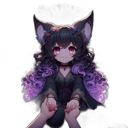 creature, staff, dress, animal transparent PNG cut-out