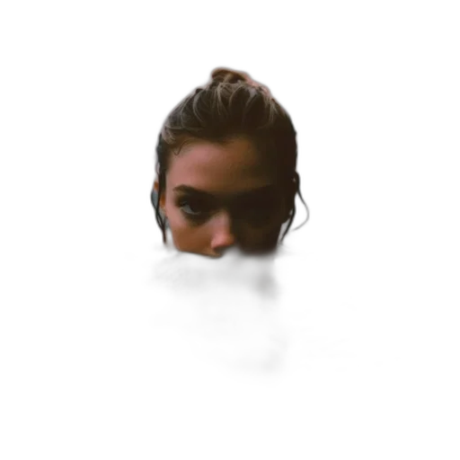 face, mask, hair, creature transparent PNG cut-out