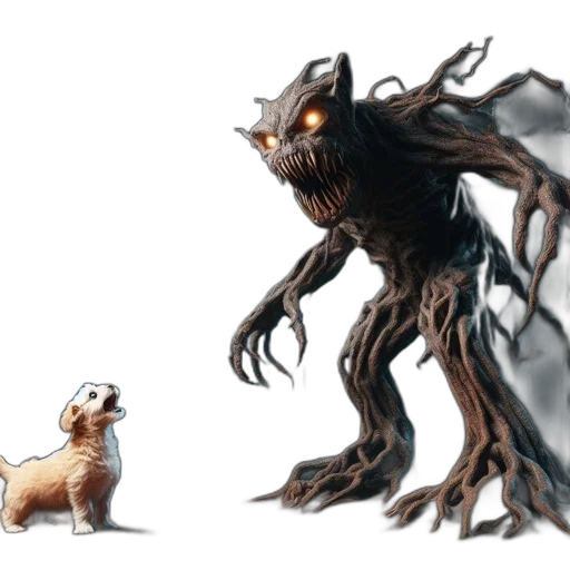creature, concept art, fantasy art, 3d render transparent PNG cut-out