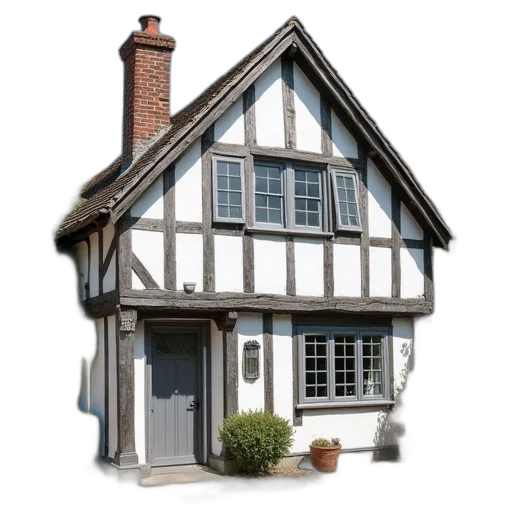 building, 3d render, photorealistic, white transparent PNG cut-out