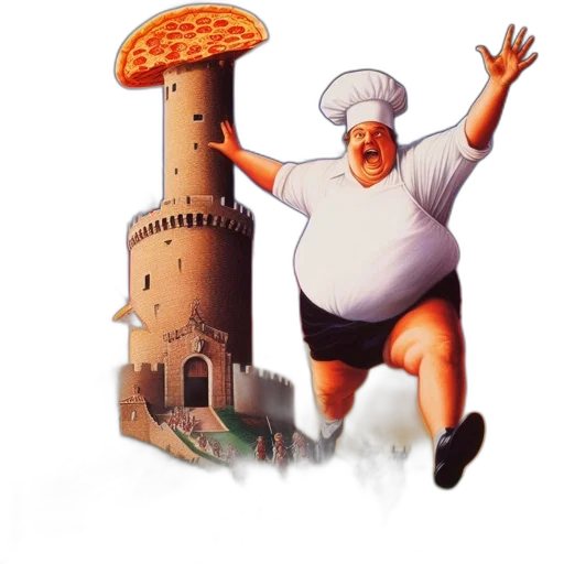 food, concept art, pixel art, photorealistic transparent PNG cut-out