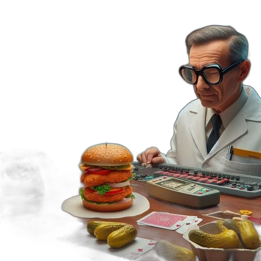 food, concept art, pixel art, photorealistic transparent PNG cut-out
