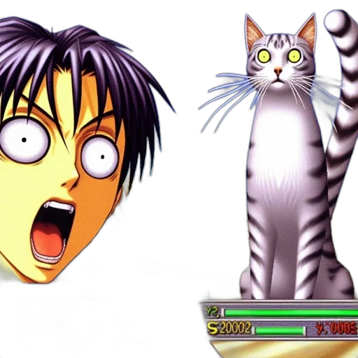 concept art, pixel art, 3d render, anime transparent PNG cut-out