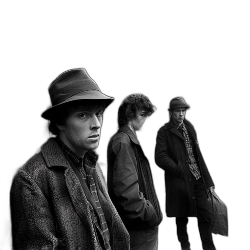 jacket, hat, three, young transparent PNG cut-out