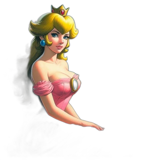 dress, crown, staff, concept art transparent PNG cut-out
