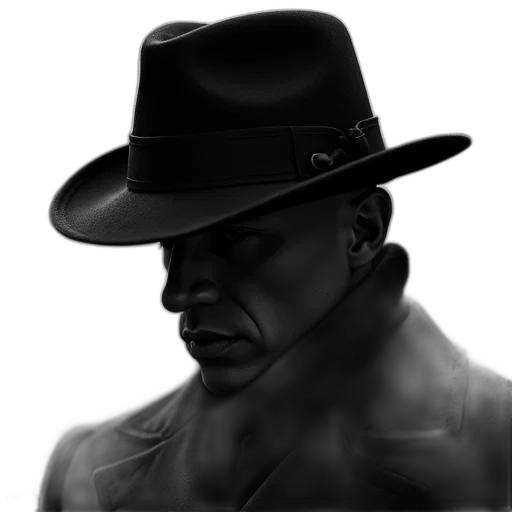 hat, face, staff, photorealistic transparent PNG cut-out