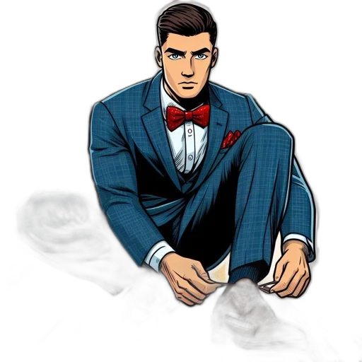 jacket, comic book art, cartoon, concept art transparent PNG cut-out