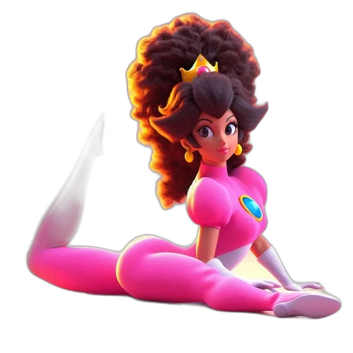 staff, hair, crown, dress transparent PNG cut-out