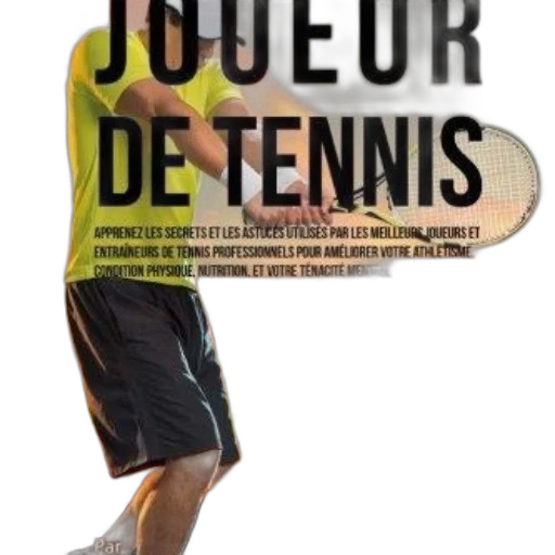 book, cover, tennis, player transparent PNG cut-out