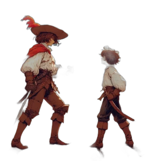 staff, hat, jacket, mask transparent PNG cut-out