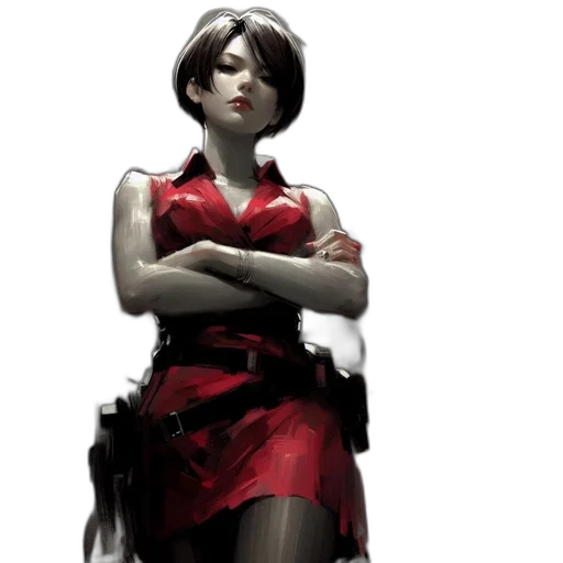 dress, staff, concept art, 3d render transparent PNG cut-out