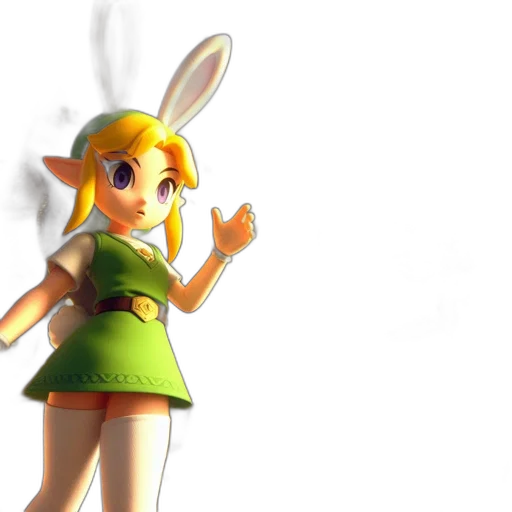 dress, staff, weapon, 3d render transparent PNG cut-out
