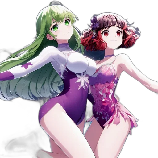 dress, anime, concept art, vaporwave transparent PNG cut-out