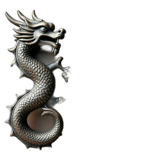 dragon, jewelry, 3d render, fantasy art transparent PNG cut-out