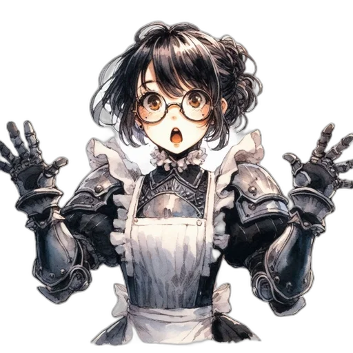 robot, mask, staff, weapon transparent PNG cut-out