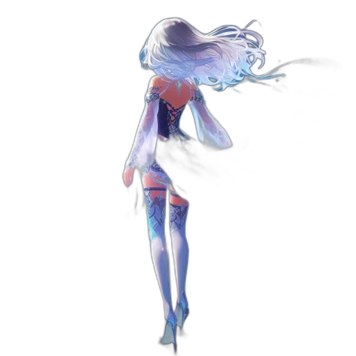 dress, hair, robot, mask transparent PNG cut-out