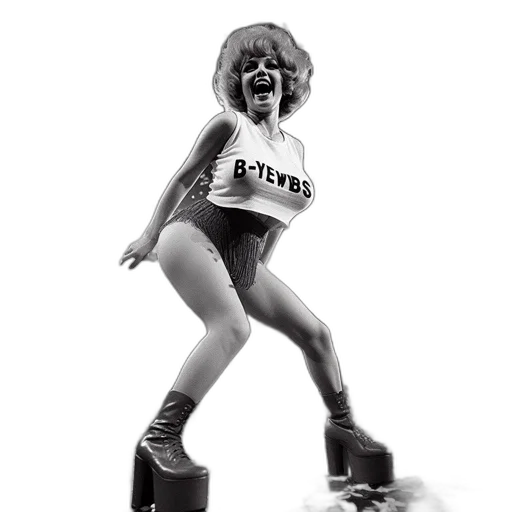 robot, photorealistic, woman, performs transparent PNG cut-out