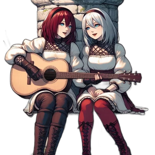 pixel art, concept art, anime, fantasy art transparent PNG cut-out