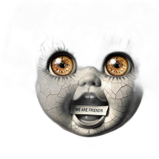mask, face, creature, robot transparent PNG cut-out