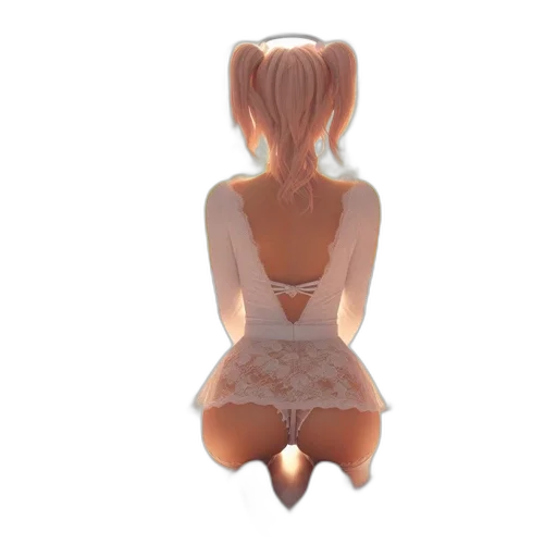 dress, mask, hair, jewelry transparent PNG cut-out