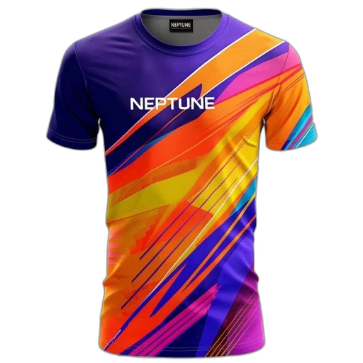 neon, purple, t-shirt, white transparent PNG cut-out