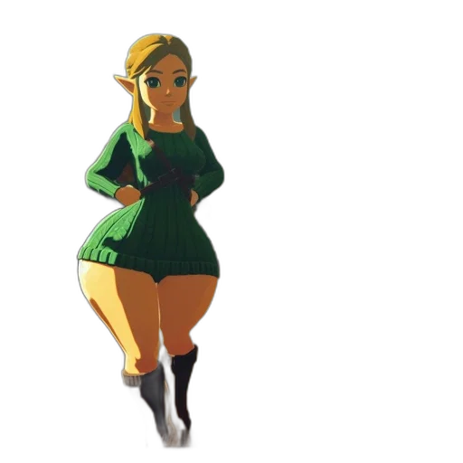 dress, staff, pixel art, concept art transparent PNG cut-out