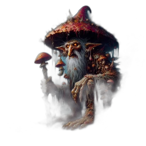 hat, staff, face, dragon transparent PNG cut-out