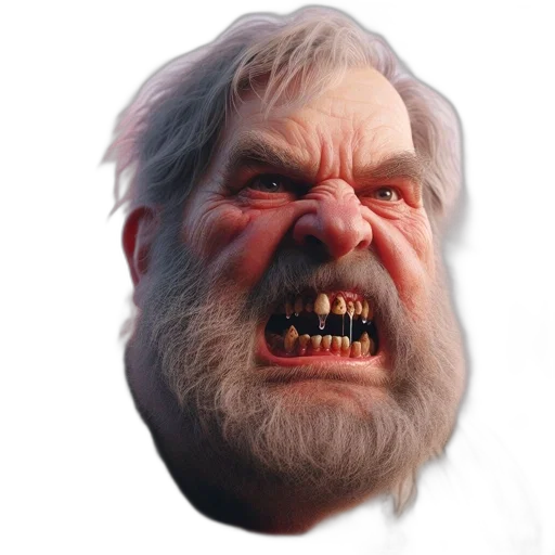 face, creature, mask, staff transparent PNG cut-out