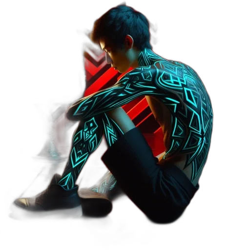 jacket, mask, robot, face transparent PNG cut-out