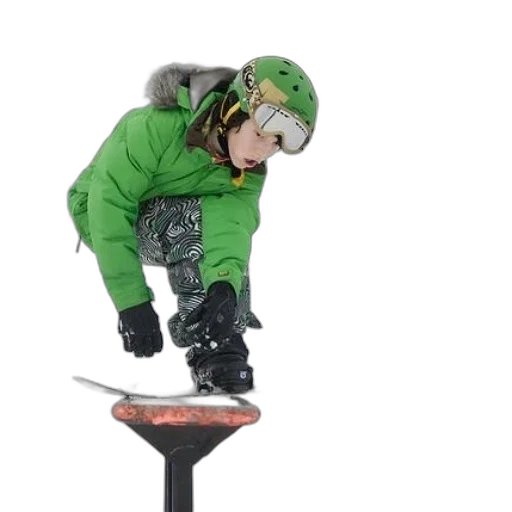staff, 3d render, snow, young transparent PNG cut-out
