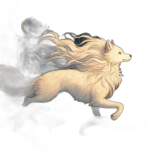 dragon, animal, creature, hair transparent PNG cut-out