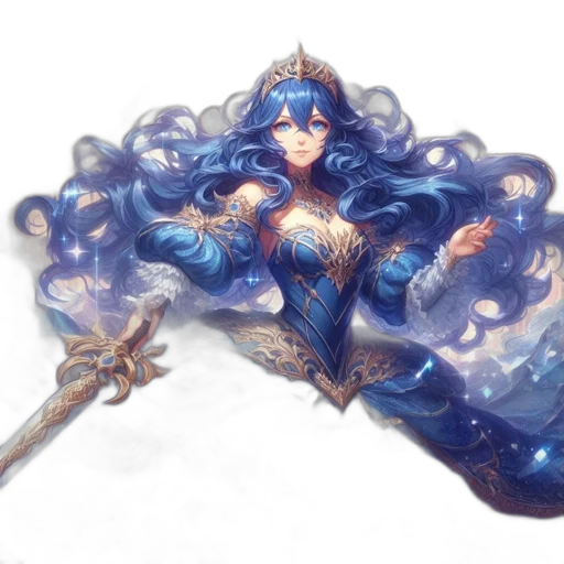 crown, jewelry, sword, staff transparent PNG cut-out