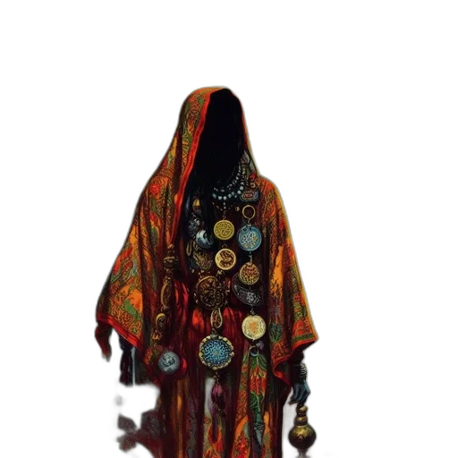 dress, jacket, jewelry, staff transparent PNG cut-out